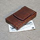 Karung leather cigarette case for a pack of thin cigarettes, Cigarette cases, Abrau-Durso,  Фото №1