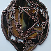 Для дома и интерьера handmade. Livemaster - original item The heart of titanium is a decorative composition made of glass and metal. Handmade.