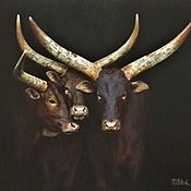Картины и панно handmade. Livemaster - original item Picture: Bulls. Images of the universe.. Handmade.