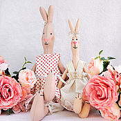 Куклы и игрушки handmade. Livemaster - original item Spring bunnies Valentine and Lizzy. Handmade.