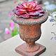 Flowerpot with artificial succulent for home and garden, Composition, Azov,  Фото №1