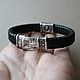 Bracelet braided leather Veles Silver. Braided bracelet. kot-bayun. Online shopping on My Livemaster.  Фото №2