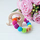 Teethers - gryzunki and wrapped with silicone beads. Slingbus. MaraBoo Handmade. Online shopping on My Livemaster.  Фото №2