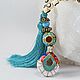 Kuta beads with brush. Necklace. Mala by Jemma. Online shopping on My Livemaster.  Фото №2