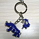 Charm keychain Blue Elephant and Rhinoceros, Amulet, Moscow,  Фото №1