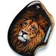  Lion-lacquer painting-totem-zodiac, Pendant, Moscow,  Фото №1