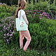 beach bag: Mint Bag with Flower Fairy. Beach bag. mechty-o-lete. My Livemaster. Фото №4