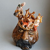 Для дома и интерьера handmade. Livemaster - original item Lukomorye. Sculptural vase.. Handmade.