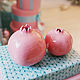 Set of pink pomegranates. Figurines. Hill & Mill. My Livemaster. Фото №4