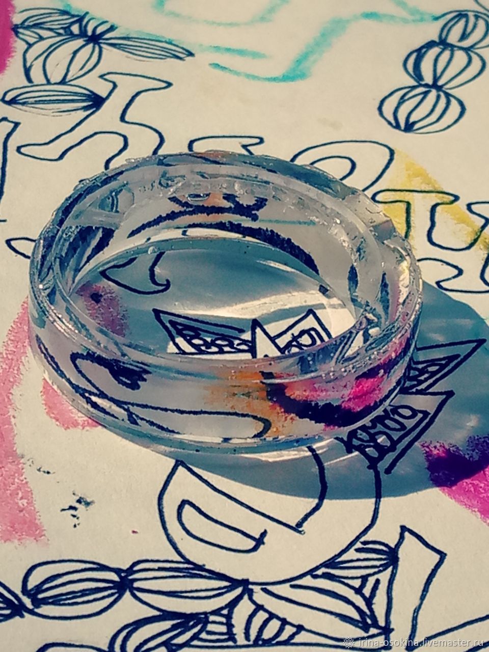 Набор колец: Черный мрамор в интернет-магазине Ярмарка Мастеров по цене ...