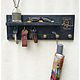 Shelf for keys and umbrellas - wall hanger. Housekeeper. Art masterskaya. My Livemaster. Фото №5
