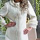 Wool coat, snow-white coat, designer coat!. Coats. elmdesign (ELMDESIGN). Online shopping on My Livemaster.  Фото №2