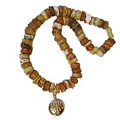 Украшения handmade. Livemaster - original item Amber Beads Choker of Raw Amber Healing Beads with Pendant. Handmade.