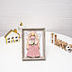 Macrame doll in grey photo frame. Interior doll. Textile Shop Natalya. Online shopping on My Livemaster.  Фото №2
