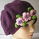 BERET for girls Fuchsia spring fall. Berets. Gala Devi (crochet design). Online shopping on My Livemaster.  Фото №2