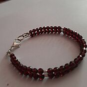 Украшения handmade. Livemaster - original item A bracelet made of beads: Garnet bracelet. Handmade.