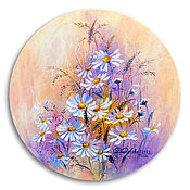 Пейзаж Закат Картина маслом на холсте - "Лесной закат"