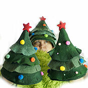 Дача и сад handmade. Livemaster - original item Christmas tree Women`s hat for a bath made of wool. Handmade.