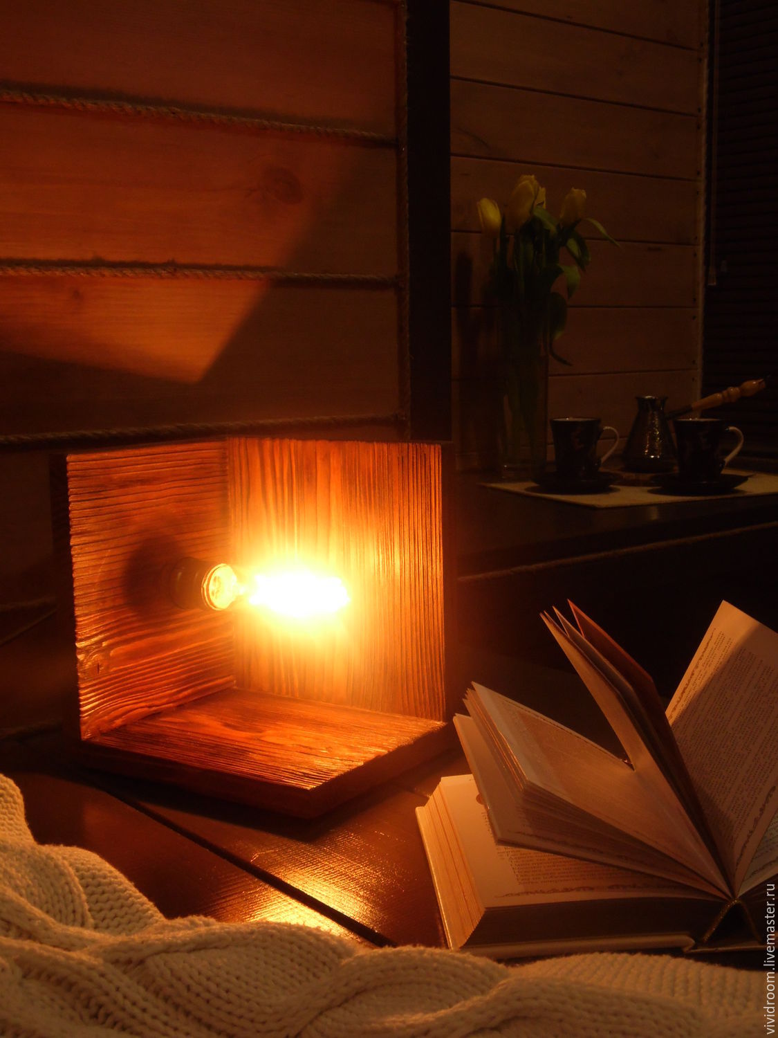 Светильник vividroom из дерева купить в интернет-магазине Ярмарка ...