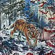 Painting on canvas Amur tiger. A portrait of the animal, Pictures, Magnitogorsk,  Фото №1