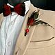 Order Bow tie and boutonniere set with rooster and pheasant feathers. GooseTie. Bow tie feathers. Livemaster. . Butterflies Фото №3