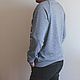Grey scarf sweatshirt. Mens jumpers. Дизайнерские платья Valensia Atelier. Online shopping on My Livemaster.  Фото №2