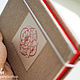 Блокнот "Красный лотос" с красными листами в плотной обложке, Блокноты, Гомель,  Фото №1