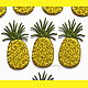 embroidery applique pineapple stripe patch for clothing and scrapbook, Applications, Moscow,  Фото №1