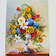 Picture ribbons Bouquet with Mimosa. Pictures. Ribbon Embroidery. Online shopping on My Livemaster.  Фото №2