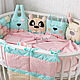 Protectores de cuna. Sides for crib. Miss Judy cotton (JuliaLepa). Интернет-магазин Ярмарка Мастеров.  Фото №2