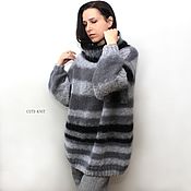 Одежда handmade. Livemaster - original item Sweaters: Mohair sweater women`s Gray. Handmade.