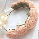The rim is a wreath of roses out of fabric. Headband. cbzybt. Online shopping on My Livemaster.  Фото №2