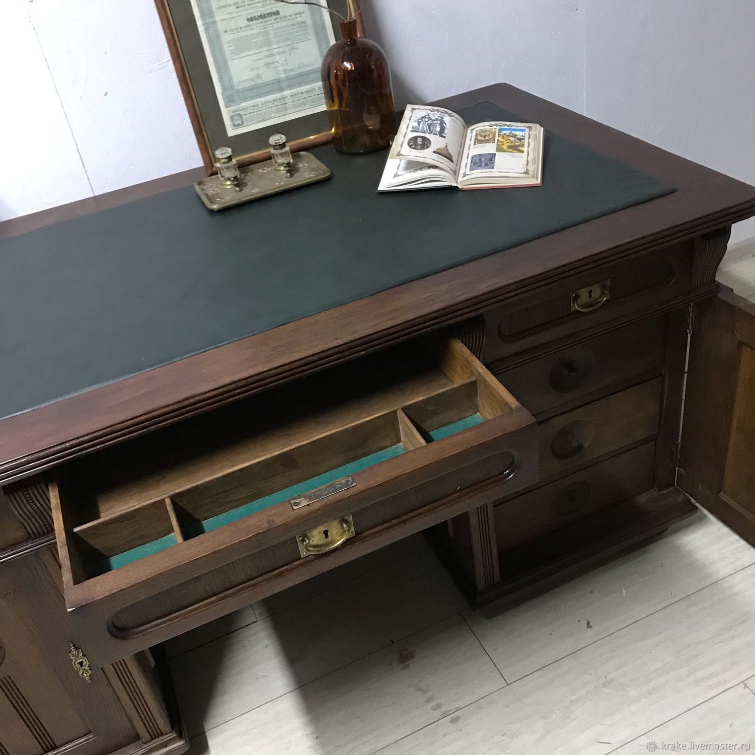 реставрация советского письменного стола