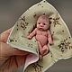 Силиконовая пупсик 7,5 см мини реборн девочка. Куклы Reborn. Алла Асеева dolls_minireborn. Интернет-магазин Ярмарка Мастеров.  Фото №2