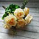 Большой букет роз с зеленью, 45 см. Цветы. РОСКОШНЫЕ ЦВЕТОЧКИ. Интернет-магазин Ярмарка Мастеров.  Фото №2
