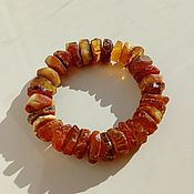 Украшения handmade. Livemaster - original item Bracelet made of untreated medical amber 