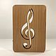 Order Treble clef wooden night lamp. clever wood (clever-wood). Livemaster. . Musical souvenirs Фото №3