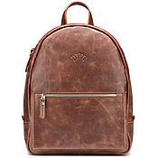 Women's leather bag-backpack 