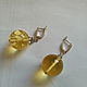 earrings 'balls' amber, silver. Earrings. Gems&Silver Jewelry. Online shopping on My Livemaster.  Фото №2