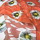 Хлопок фил-купе ромашки в оранжевом цвете 2002. Ткани. Ткани Италии (ликвидация магазина). Ярмарка Мастеров.  Фото №5