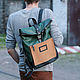 Mochila de cuero verde Druid. Backpacks. Mart Bags (martbags). Ярмарка Мастеров.  Фото №5