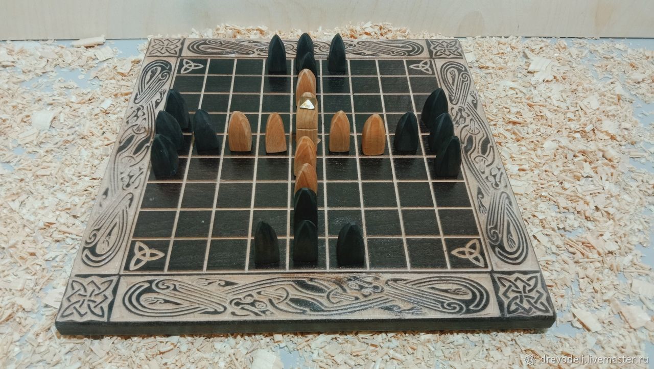 Хнефатафл (Таблут) – купить на Ярмарке Мастеров – QELL8RU | Настольные ...