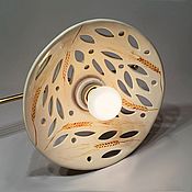 Для дома и интерьера handmade. Livemaster - original item Ceramic chandelier with three shades and brass frame. Handmade.