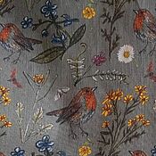 Материалы для творчества handmade. Livemaster - original item Fabric Linen Birds. Handmade.