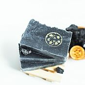 Косметика ручной работы handmade. Livemaster - original item Black velvet soap scrub natural charcoal. Handmade.