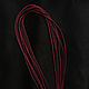 Gaitan silk cord Marsala Marsala without lock 60 cm, Necklace, St. Petersburg,  Фото №1