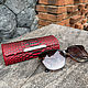 Python leather eyeglass case. Eyeglass case. exotiqpython. Online shopping on My Livemaster.  Фото №2