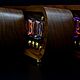 Lamp clock 'American walnut Lauro Preto' on IN-12 lamps. Tube clock. Tube-time (tube-time). My Livemaster. Фото №7