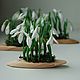  7 snowdrops on driftwood, Gifts for March 8, Moscow,  Фото №1