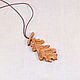 Pendant-Amulet made of wood ' Oak leaf '(oak). Pendant. OakForest Wooden Jewelry. My Livemaster. Фото №4